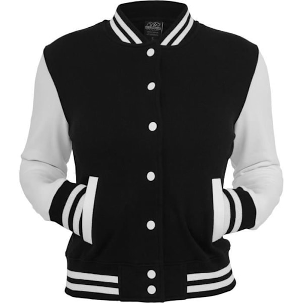 Urban Classics Femme - College Sweatjacket sort bl - jag