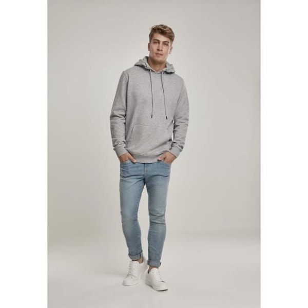 Sweatshirt - Urban Classic - Terry basic - Grå - Långa ärmar - Klassisk krage Grå XS