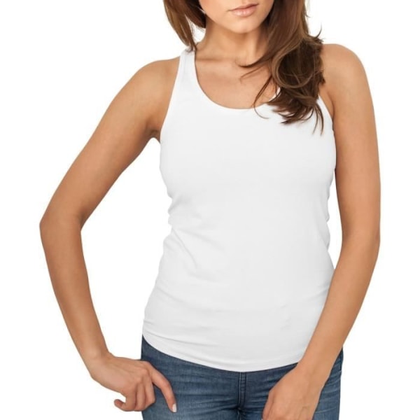 Tanktop - Urban Classics - Dame - Hvid - Tætsiddende - Stretch Fit - M