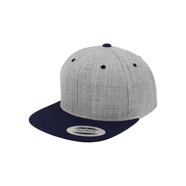 Baseball-lippis - Flexfit - Miehet - Harmaa/Punainen - Yksi koko - 80% polyakryyliä, 20% villaa