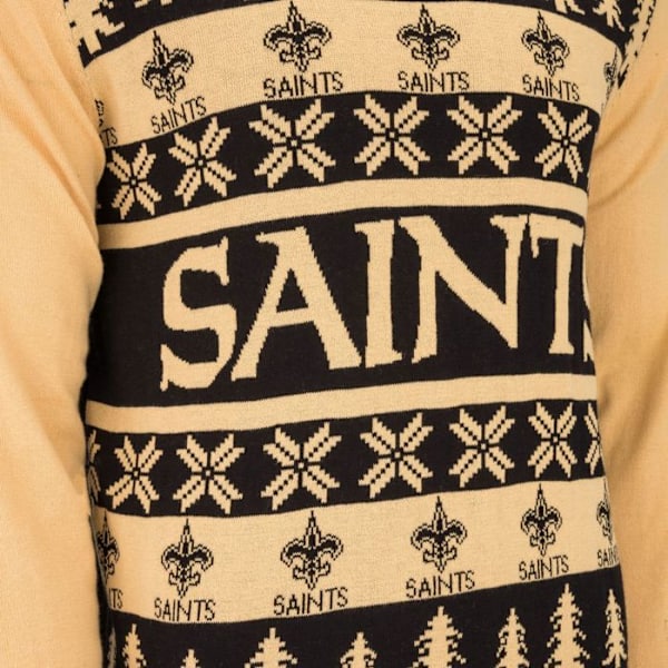 NFL Tiimien Ruma Neule XMAS Joulupaita New Orleans Saints XL
