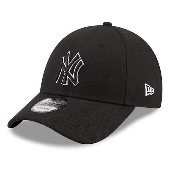 Lippis - NEW ERA - POP OUTLINE FORTY - Kaareva lippa - NEW YORK - Musta Svart M/L