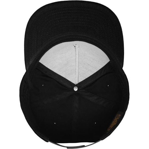 Flexfit Klassinen 5-Paneeli Snapback Lippalakki - musta / musta
