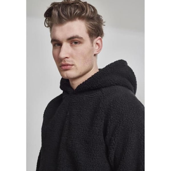 Hættetrøje - Urban Classic - Sherpa - Beige - Lange ærmer - 100% Polyester svart M