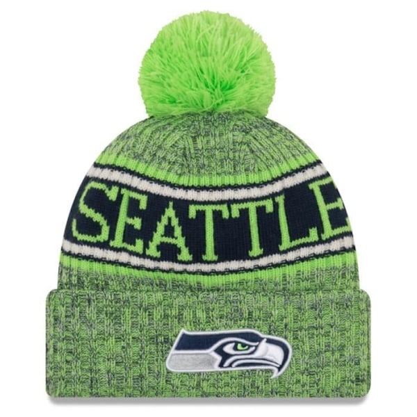 Hatte - New Era - NFL Sideline - Seattle Seahawks - Fleeceforing - 100% akryl - Efterår/Vinter