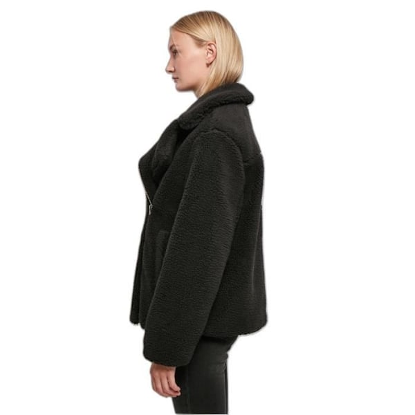 Urban Classics GT sherpa bikerjacka för kvinnor - svart - 4XL - Andas - Långa ärmar Svart XXL