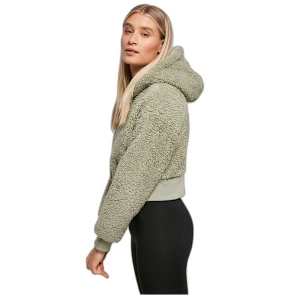 Kort jakke til kvinder Urban Classics Oversized Sherpa - grøn - XL Grön XL