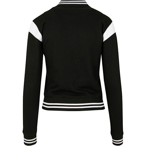 Teddy-takki - Urban Classic - inet college - Musta/Valkoinen - Nainen - Moderni yliopistotyyli sort hvid L