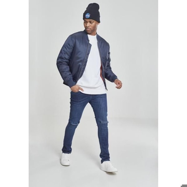 Jakke - Urban Classics - Basic Bomberjakke - Marineblå - Unisex - Voksen marinblå XL
