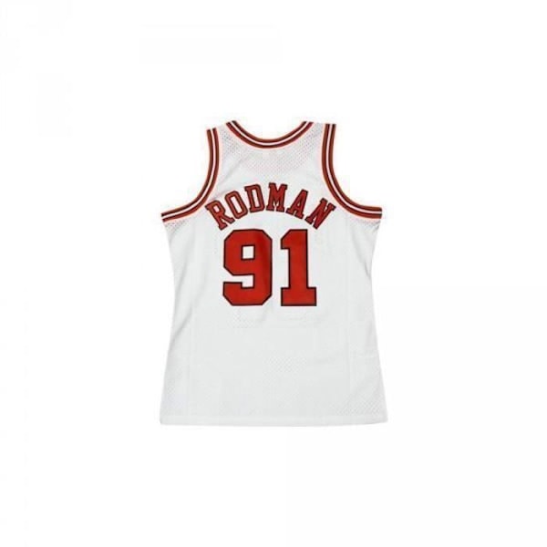 NBA-paita Dennis Rodman Chicago Bulls 1995-96 Mitchell & Ness Hardwood Classic Swingman Valkoinen Flerfärgad M