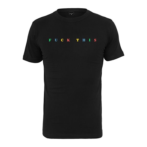 T-shirt - MISTER TEE - Fuck thi - Sort - Korte ærmer - Rund hals sort L