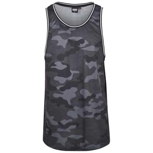 Débardeur - Urban Classics - MESH - Mørk grå camouflage - 100% polyester - Løs pasform grå L