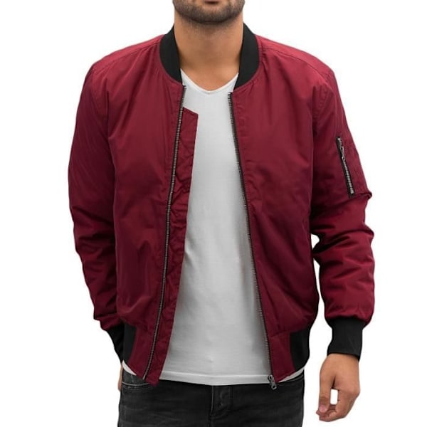 Urban Classics Men Jackor & Coats / 2-Tone Bomber Jacket Röd M