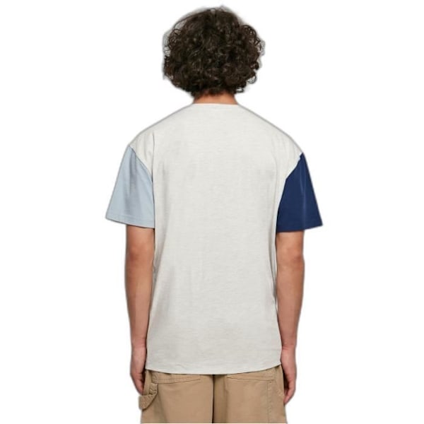 T-paita Urban Classics Orgaaninen Ylipitkä Värilohko - vaaleanharmaa - XXL Ljusgrått XXL