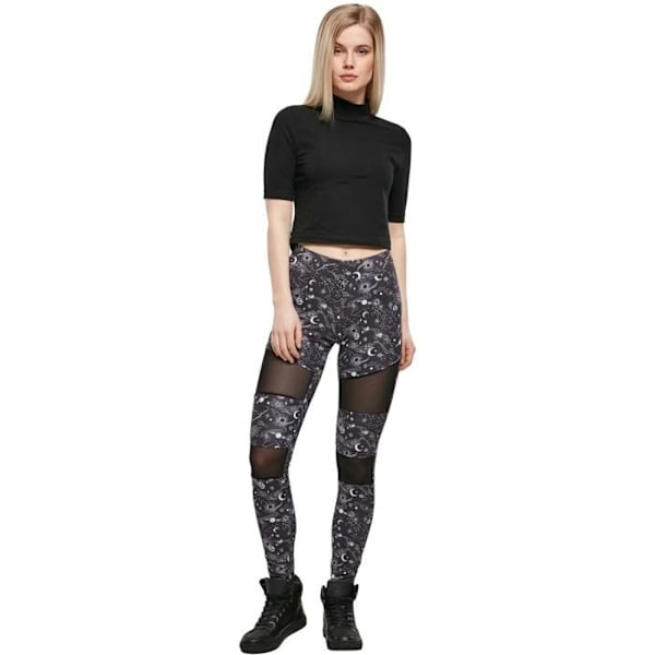Naislegginsit - Urban Classics - Tech Mesh AOP - Kuvioitu printti - Verkkomateriaalin yksityiskohdat - Mukautuva mukavuus svart XXXL