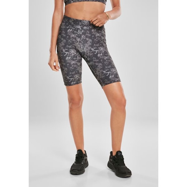 Lyhyt pyöräilyhame nainen - Urban Classics - Korkea vyötärö - Camo - Tiukka - Maksimaalinen mukavuus svart grå XL
