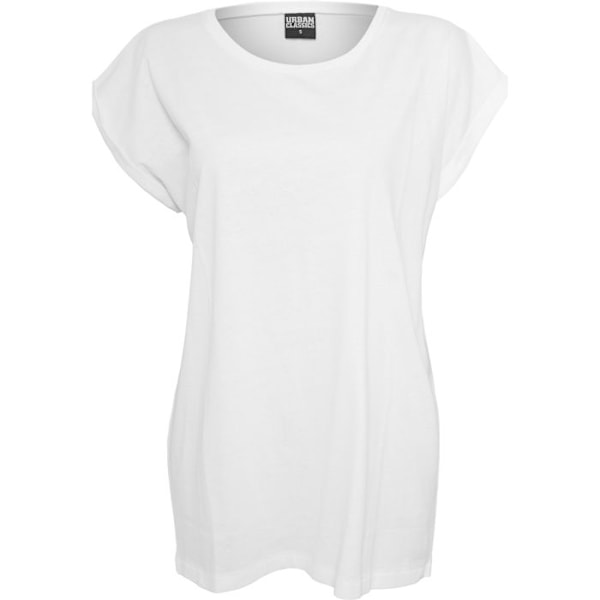 T-shirt för kvinnor i stora storlekar Urban Classic ekologisk förlängd Vit XXXXXL