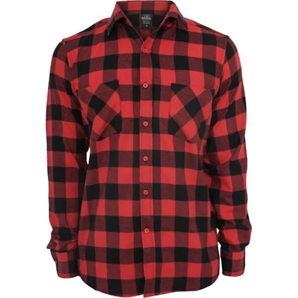Urban Classics - A Carreaux FLANELL Paita musta / - M