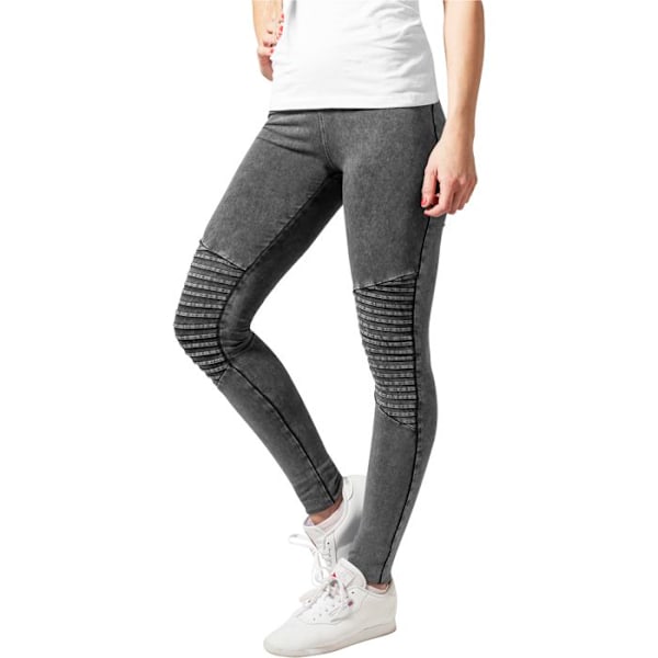 Urban Classics Denim Jersey Leggings Indigo Blue - URBAN CLASSICS - Slim fit - 95 % bomull, 5 % elastan Blå jag