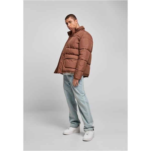 Kort dunjakke - Urban Classics - GT - Brun - Polyester - Mand kastanj XXXXXL
