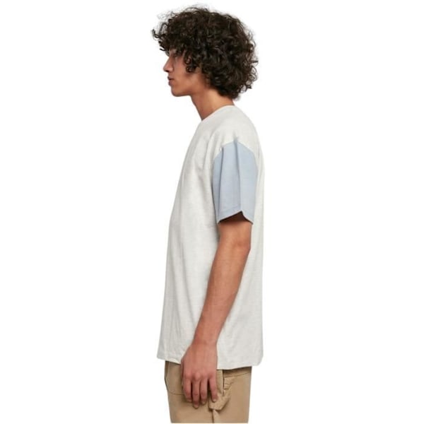 T-paita Urban Classics Orgaaninen Ylipitkä Värilohko - vaaleanharmaa - XXL Ljusgrått XXL
