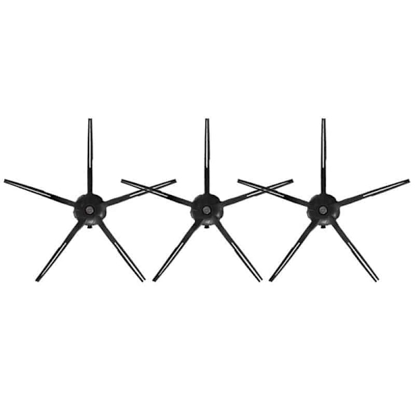 Sidoborstar till Roborock S6, S5 Max m.fl – 3p – Svarta