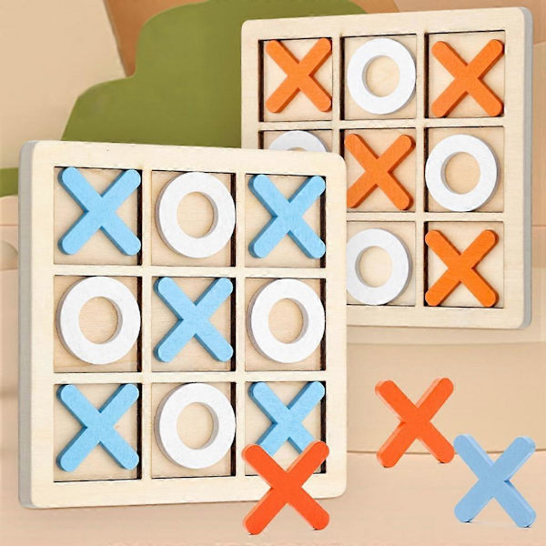 Schackspel för barn, Tic-Tac-Toe, multifunktionellt bordsspel, bästa presenten, schackspel