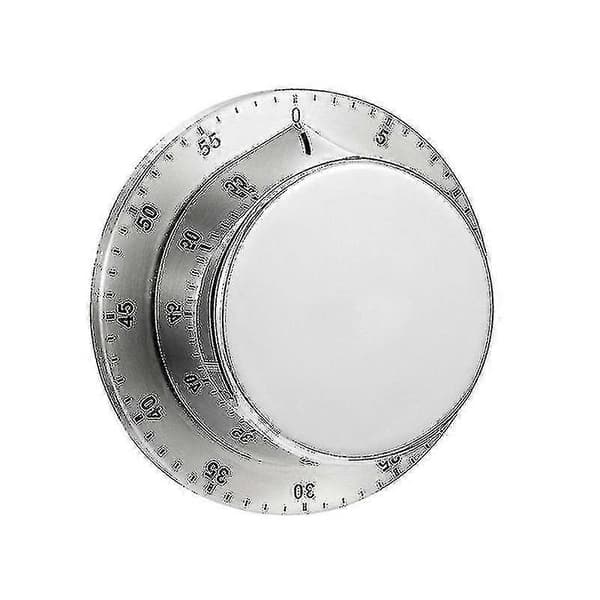 Köktimer med Magnetisk Bas Köksprylar Matlagningsverktyg Rostfritt Stål Köktimer (1 Styck) Silver