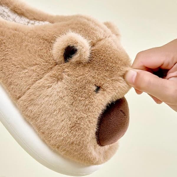 (38 EU) Capybara tofflor, söta capybara tofflor i bomull