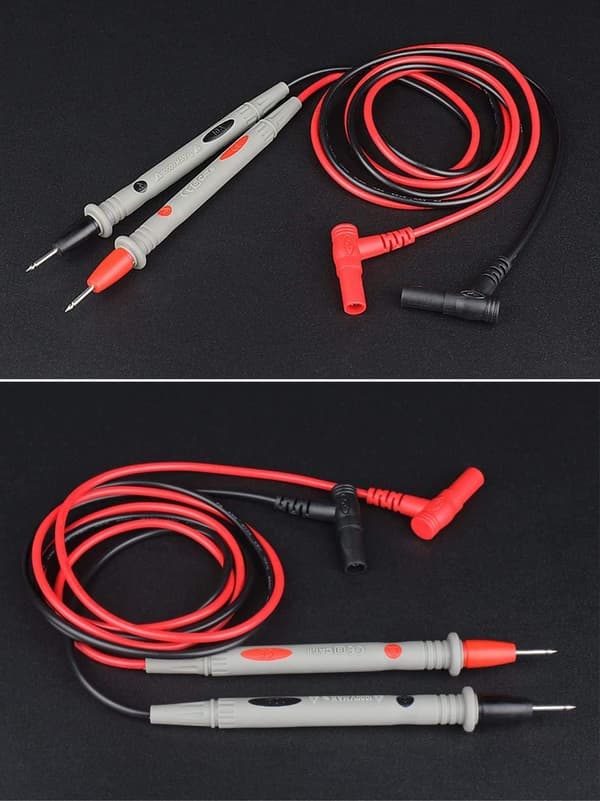Par multimeterprober, 1M kabel, 1000V / 20A / CAT III/IV multimeter testspetsar