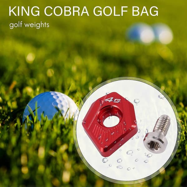 1 st Golfklubbsvikter Kompatibla med Cobra Speedzone Driver Röd, 4G