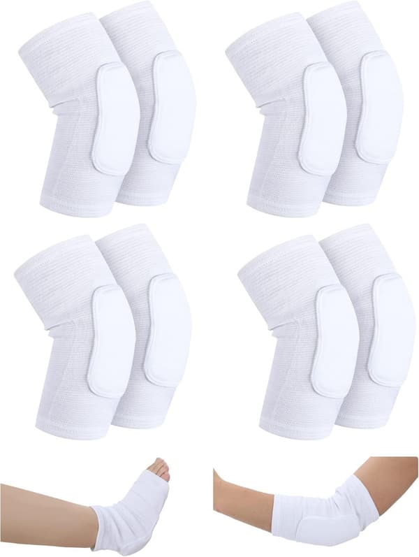 8 st Stickade Elastiska Häl-/Armbågsskydd Hälskydd för Trycksår Armbågsskydd Pro