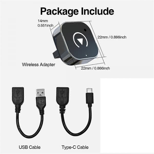 Trådlös Android Auto-adapter för