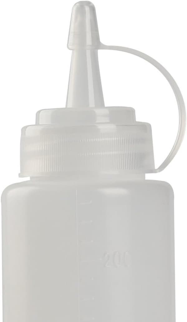 Klämbara såsflaskor i plast - Läcksäkra och återanvändbara såsflaskor med lock - Perfekt (300 ml)