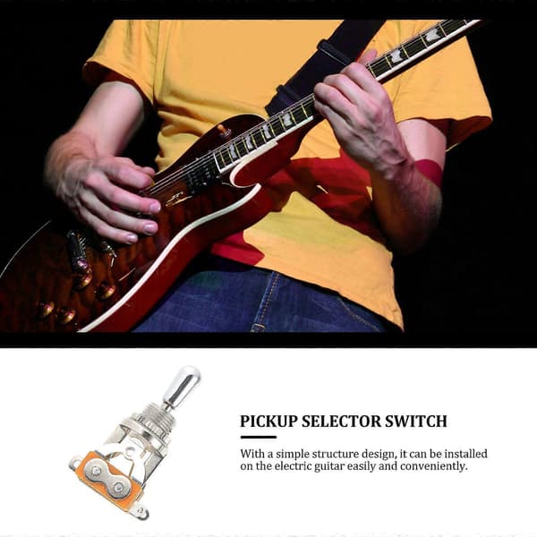 Elektrisk gitarr pickup väljare switch 3-vägs toggle switch metall gitarr toggle switch