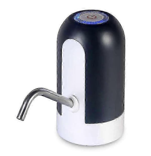 (Svart) Elektrisk vattenflaskpump Dispenser Trådlös Camping Dricksvattenkran