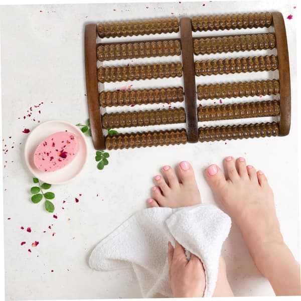 Massage Roller i Trä, Fotmassage Roller