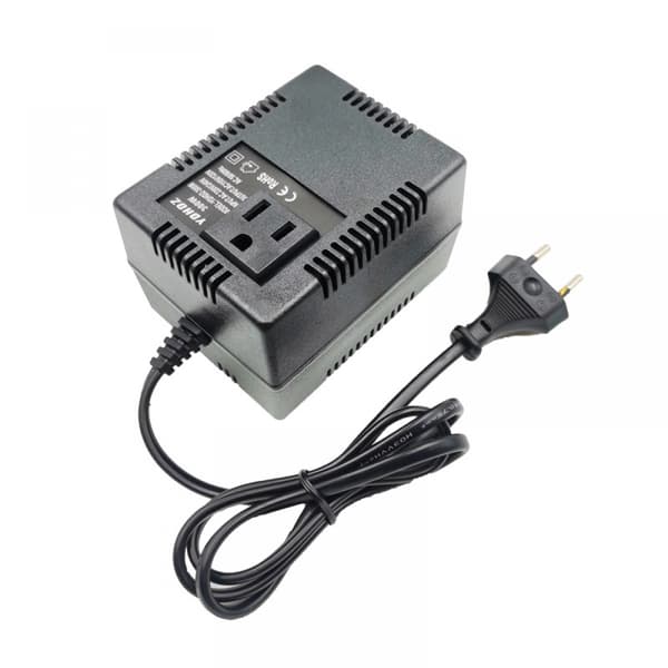 220/240V till 110/120V Nedspänning Transformator Konverterare EU-kontakt
