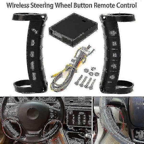 Universal Multifunktionell Trådlös Ratt Kontroller Bluetooth DVD Navigationsknappar Kontroll Xxf