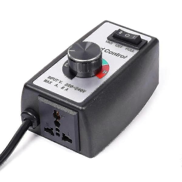 EU-kontakt 230V Steglös Motorhastighetsregulator Fläktregulatorströmbrytare Dimmer Justerare Bästa Present