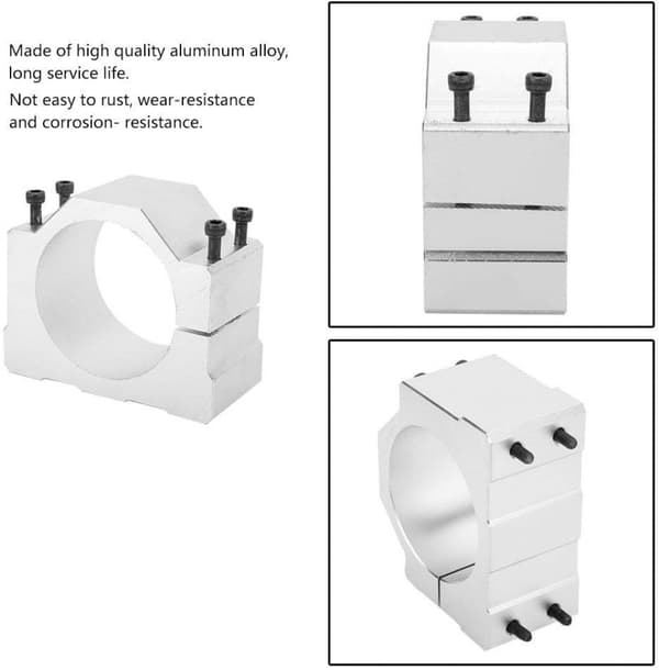 80mm spindelfäste, hållbart motorfäste 80mm spindelmotorfästebas CNC-klämma skaft Sp