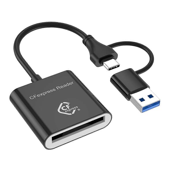 10 Gbps CFexpress Typ B Kortläsare Skrivare USB3.2 Gen2 USB-C CFe Kortläsare för Android Win XP/Vist