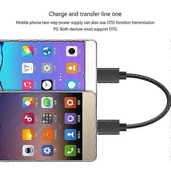 USB C till Micro USB-kabel Micro USB till USB Type C Adapterkabel USB-C till MicroB