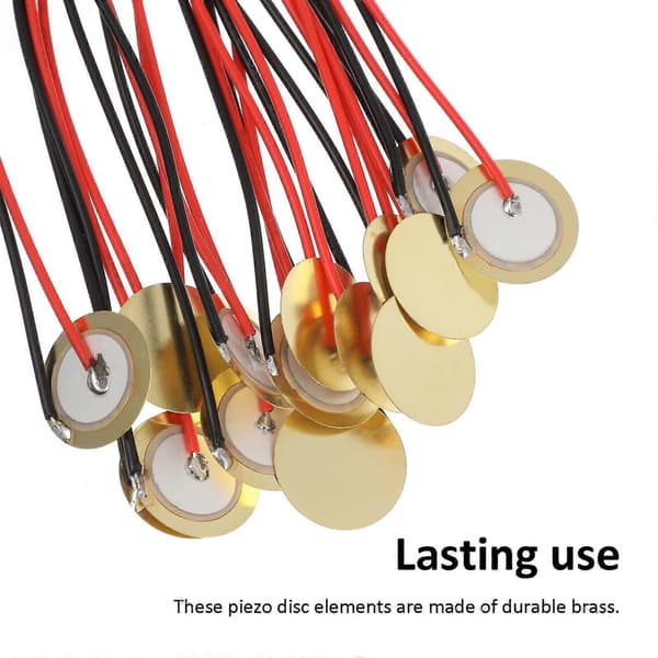 15st Piezo Diskar Akustiskt Instrument Pickup Piezoelektrisk Givare Gitarrdelar