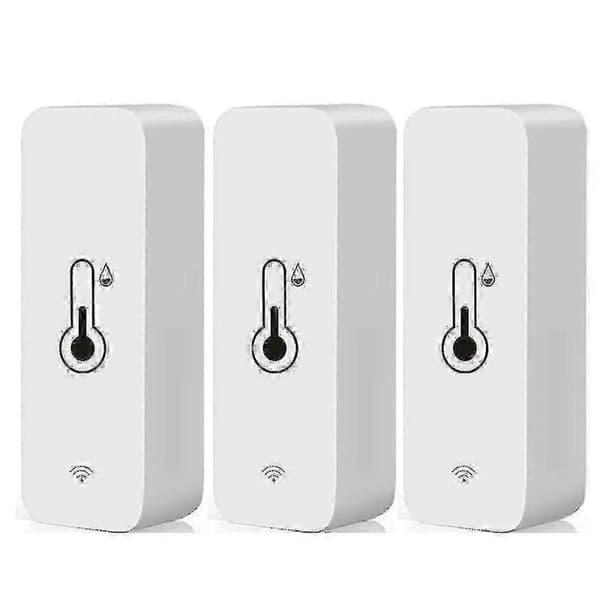 3x Tuya Wifi Temperatur- och Fuktighetssensor Inomhus Termometer Hygrometer