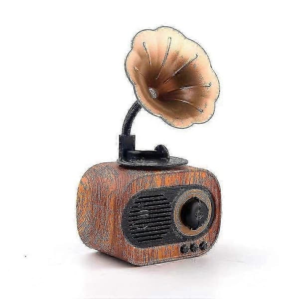 Portabel Multifunktionell B5 Retro Bluetooth Högtalare Hemljud (päronfärg)