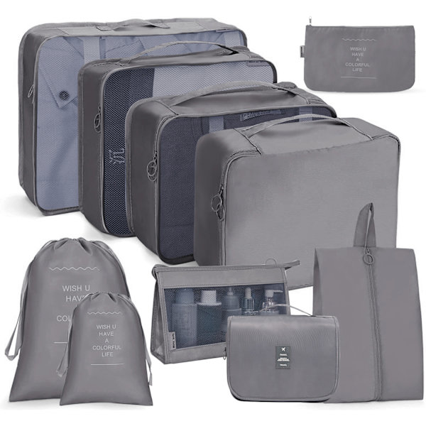 Åtta delar vattentät reseförvaringsväska Digital Bag -Blue Lagoon suit