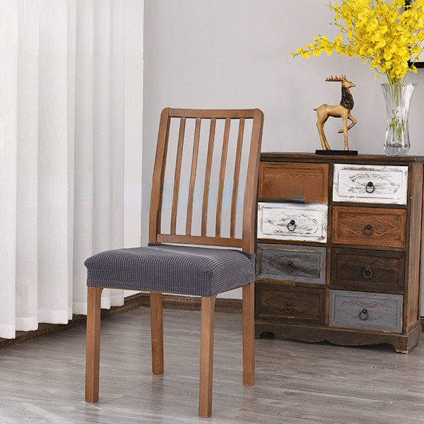 Kiinteäväriset pehmustetut joustavat fleece-tuolinpäällinen 咖啡 一件套
