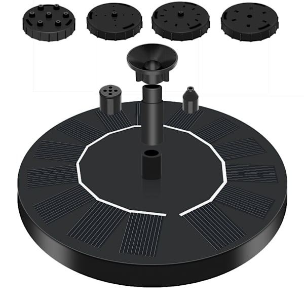 16 cm Diameter Solar Utomhuspool flytande fontän 直径16cm