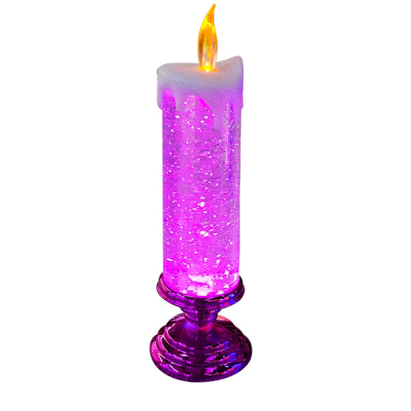 LED European Crafts Nightlight Färgglada drömkristallljus 蓝色